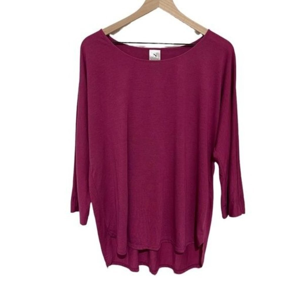 Natori Purple Long Sleeves Pajama Top Size XL
